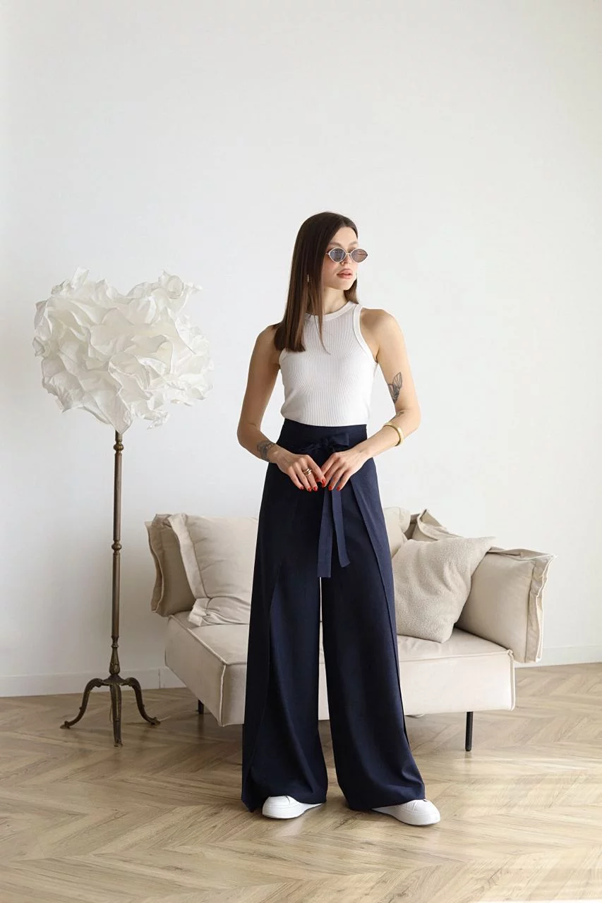 Elisa - Pantaloni lunghi in lino