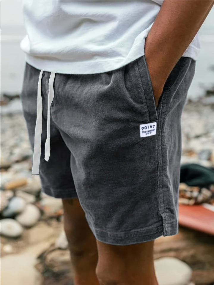 Pantaloni corti in velluto a coste