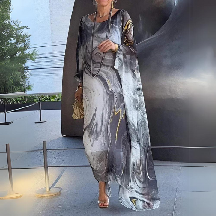 Rosa - Elegante Abito in Chiffon di Seta