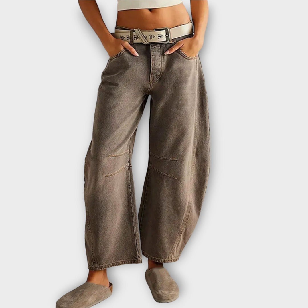 Rosa - Jeans comodi dal taglio ampio