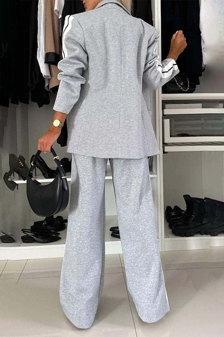 Mara - Set Completo in Cotone con Collo a Contrasto