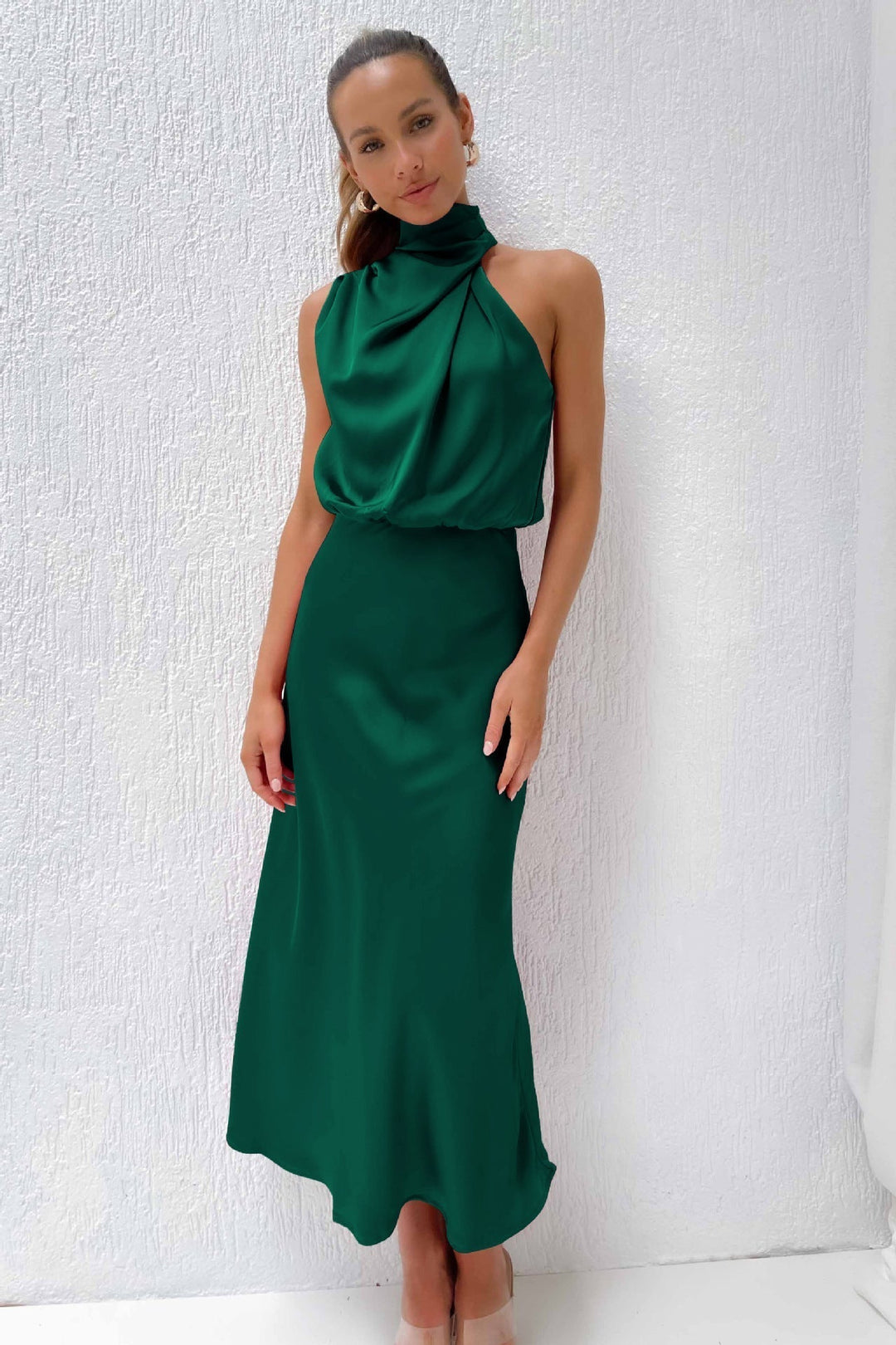 Rosa - Elegante Abito da Sera in Raso
