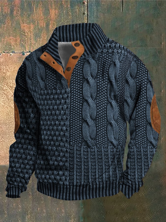 Alvize - Pullover casual con bottoni per un look semplice e chic