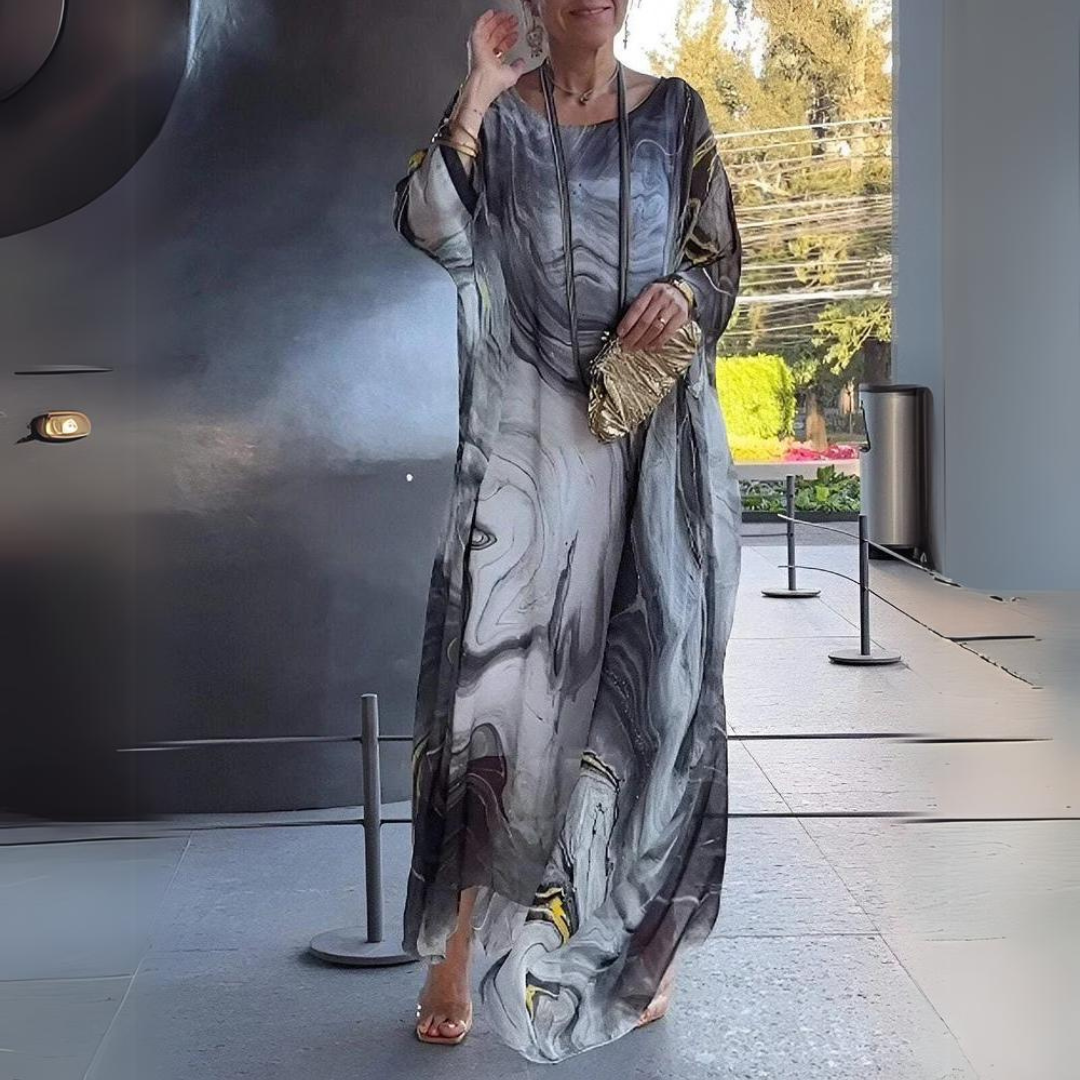 Rosa - Elegante Abito in Chiffon di Seta