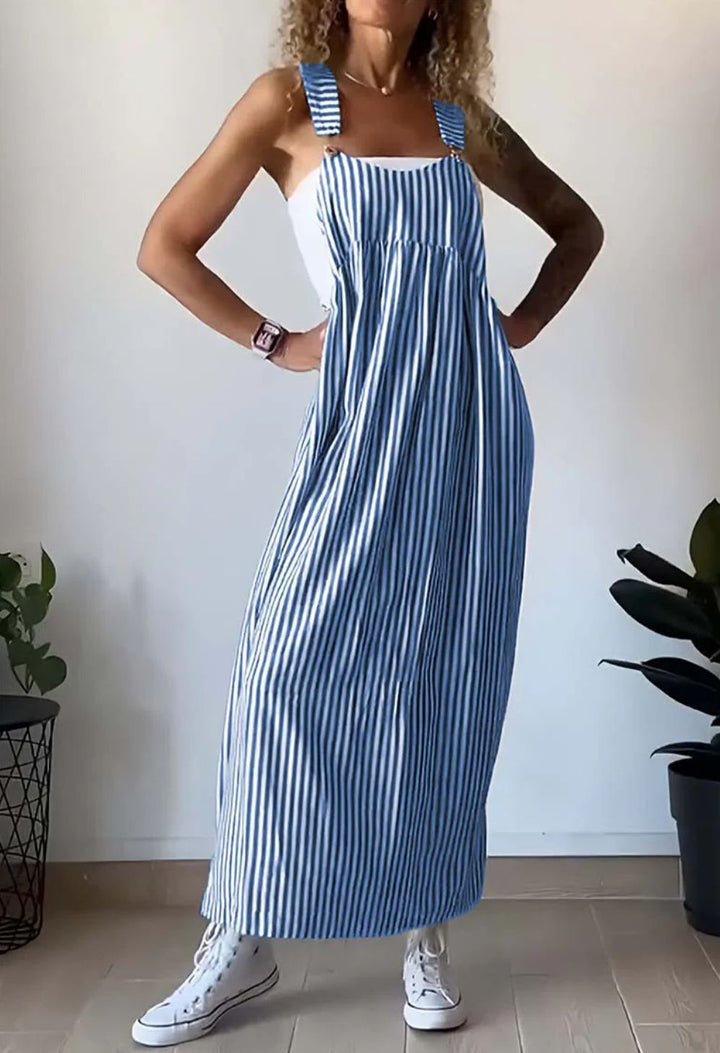 Sara - Salopette casual a righe