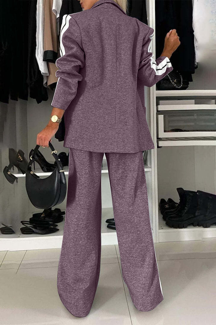 Mara - Set Completo in Cotone con Collo a Contrasto