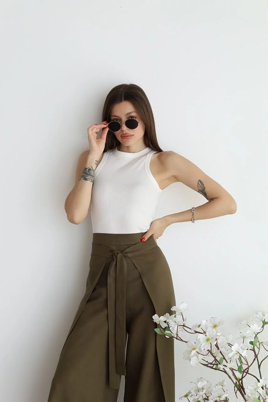 Elisa - Pantaloni lunghi in lino