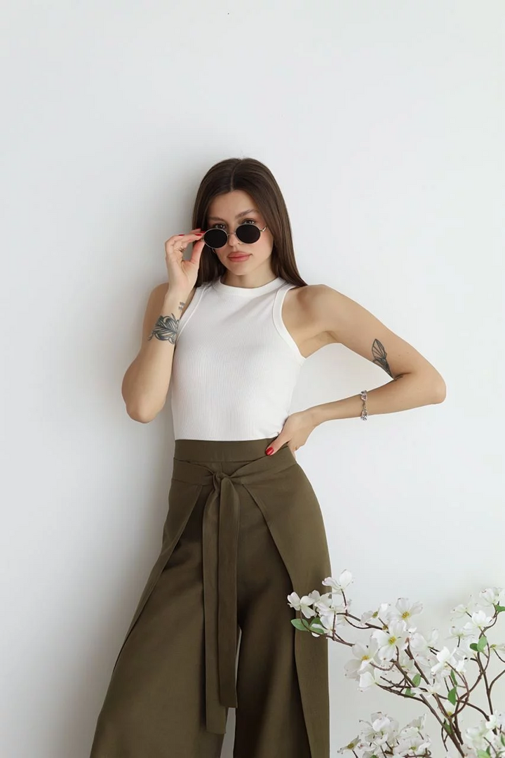 Elisa - Pantaloni lunghi in lino