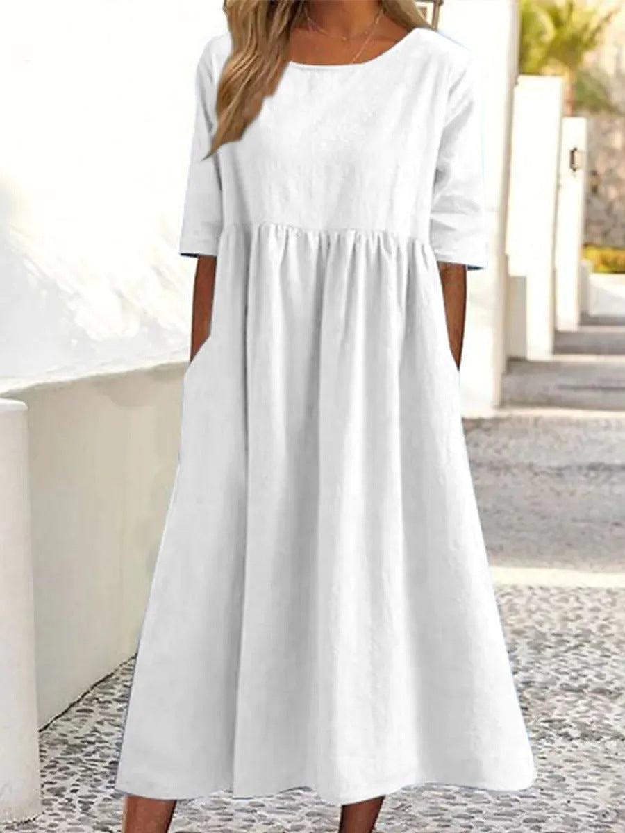 Tina - Vestito midi con maniche a tre quarti