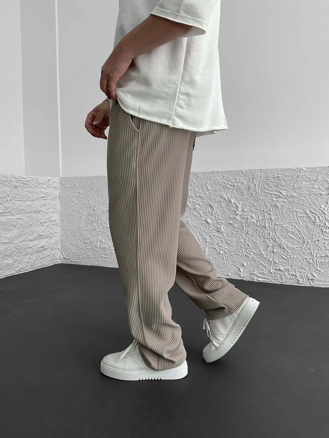 Paolo - Pantaloni in Spandex a Costine per il Comfort