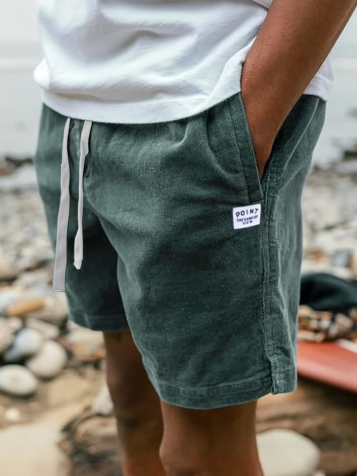 Pantaloni corti in velluto a coste