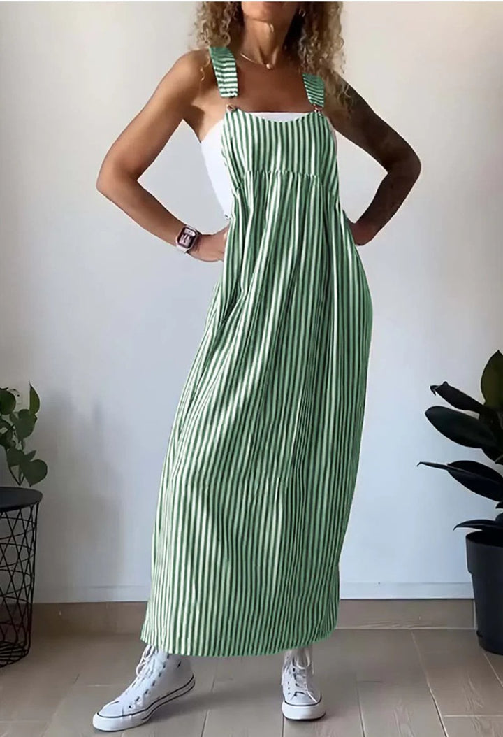 Tuta elegante a righe