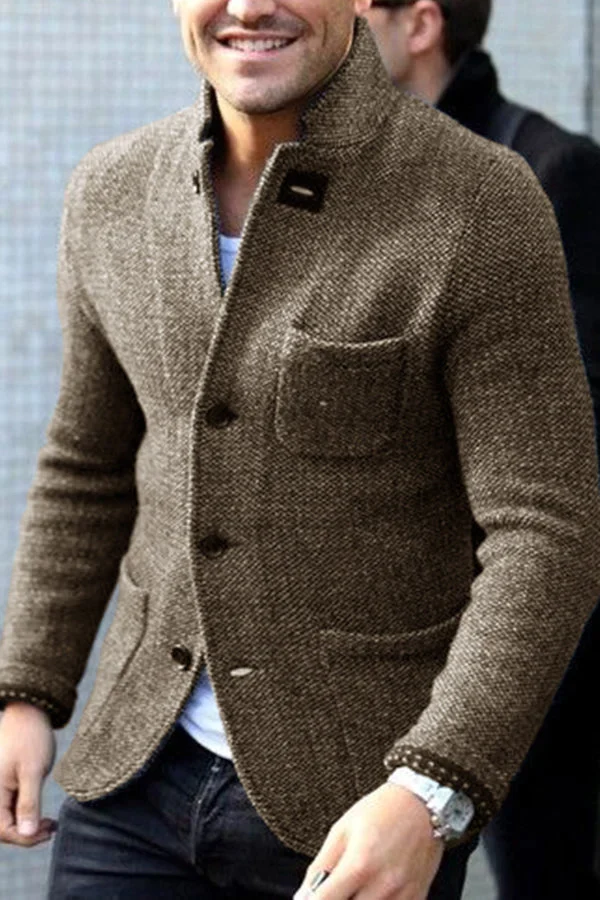 Leo - Cardigan in Lana Stile Retrò