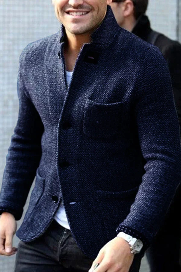 Leo - Cardigan in Lana Stile Retrò