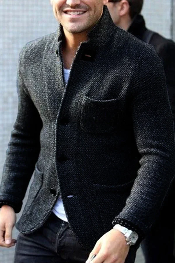 Leo - Cardigan in Lana Stile Retrò