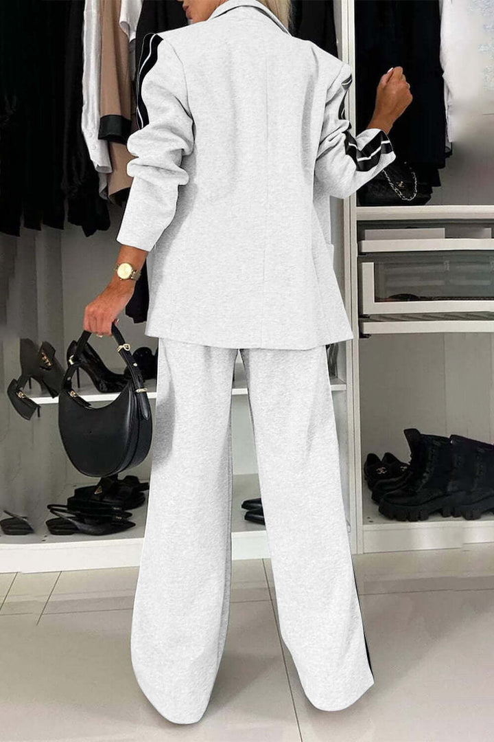 Mara - Set Completo in Cotone con Collo a Contrasto