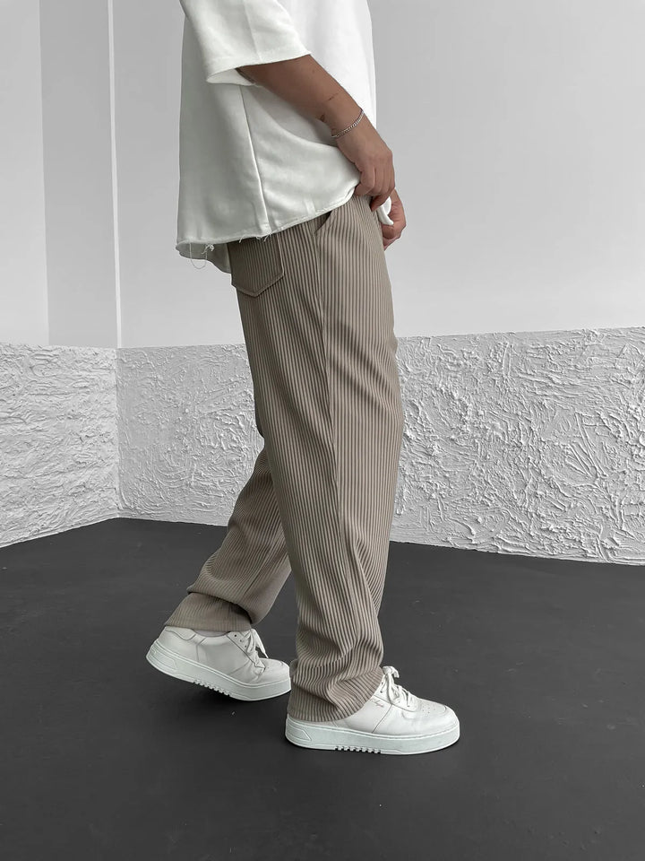 Paolo - Pantaloni in Spandex a Costine per il Comfort