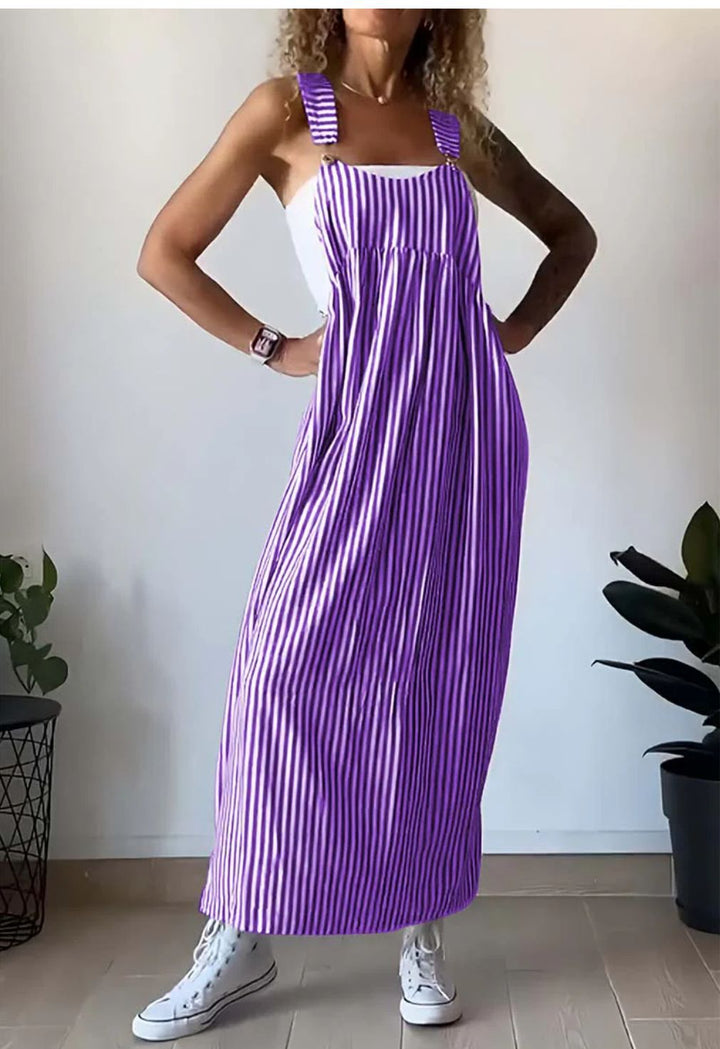 Sara - Salopette casual a righe