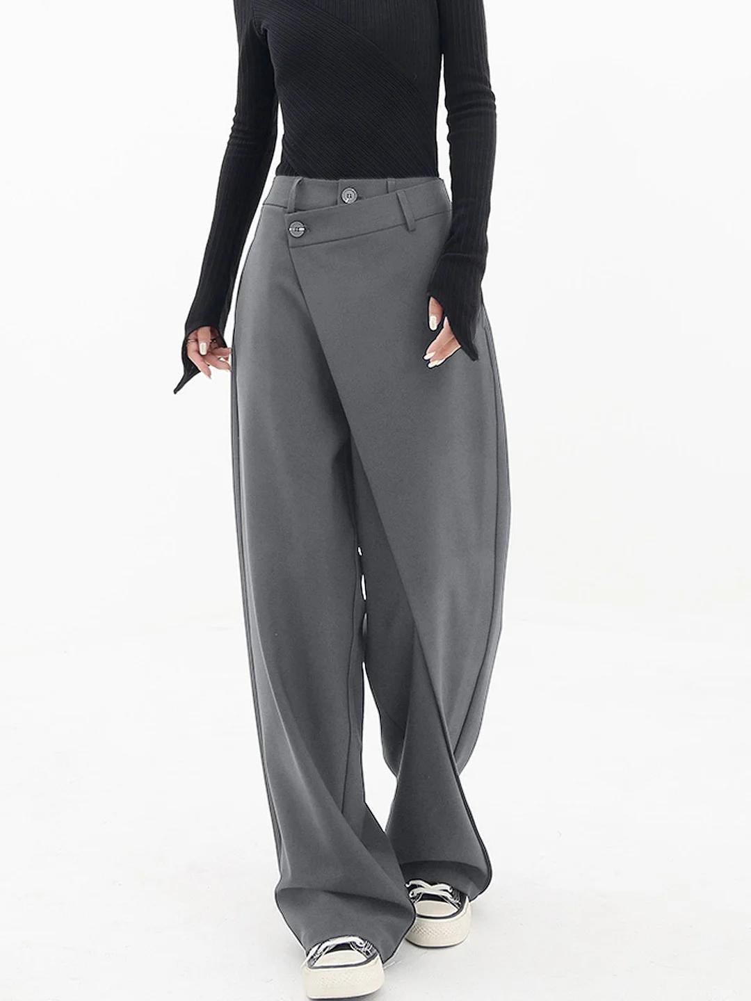 Pantaloni asimmetrici alla moda