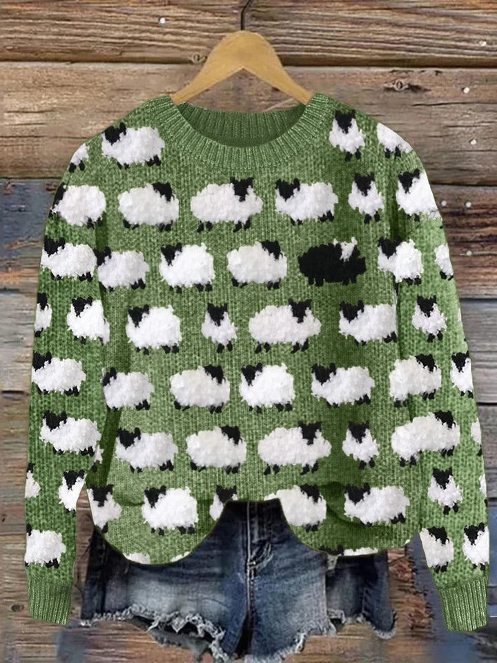 Maglione di Natale con alberi di Natale