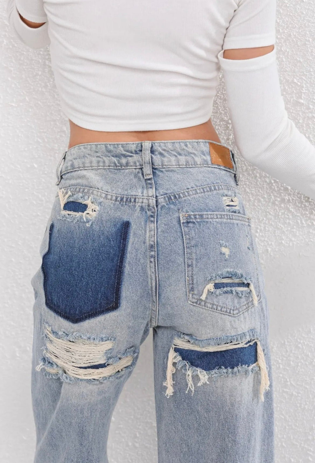 Sara - Jeans Dritti in Denim Premium