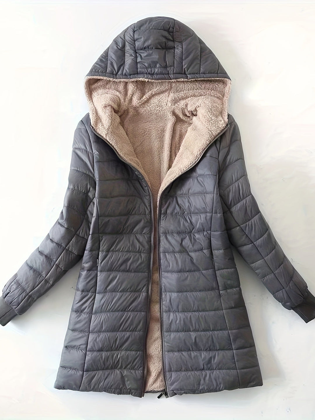 Giulia - Giacca Lunga Casual in Lana