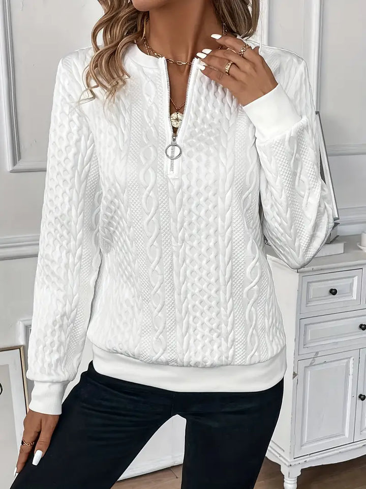 Livia - Felpa con Zip Elegante