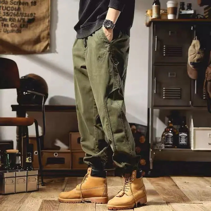 Luca - Pantaloni in cotone americano classico