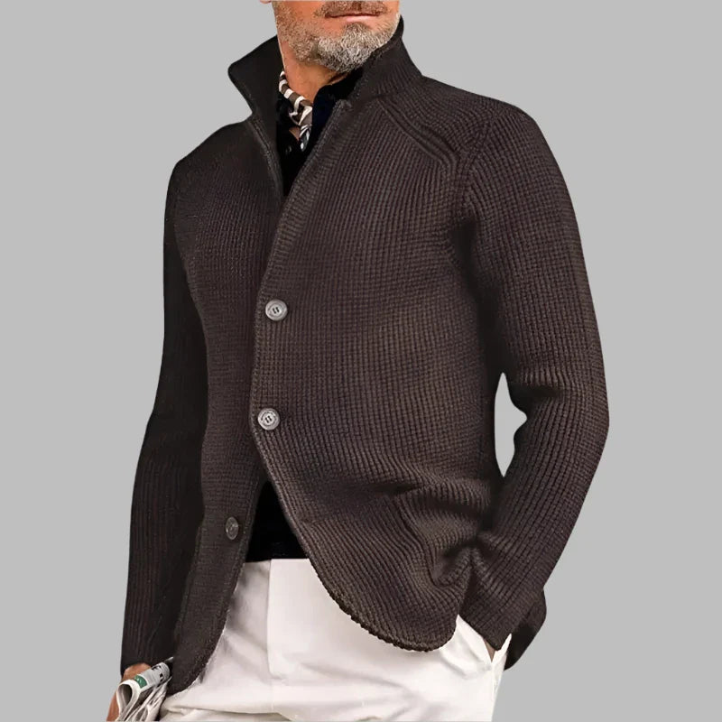 Enzo - Cardigan in lana a maglia