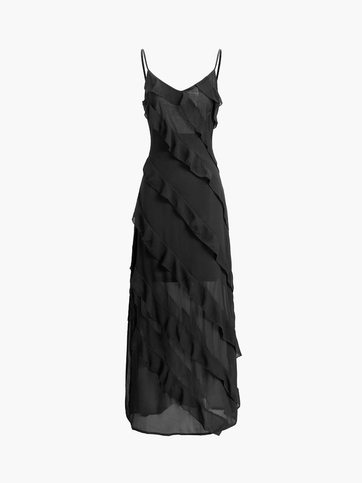 Carla - Vestito Elegante con Volant