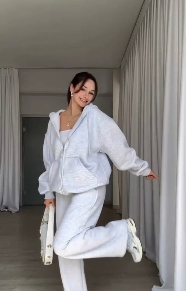 Livia - Set felpa con cappuccio in maglia