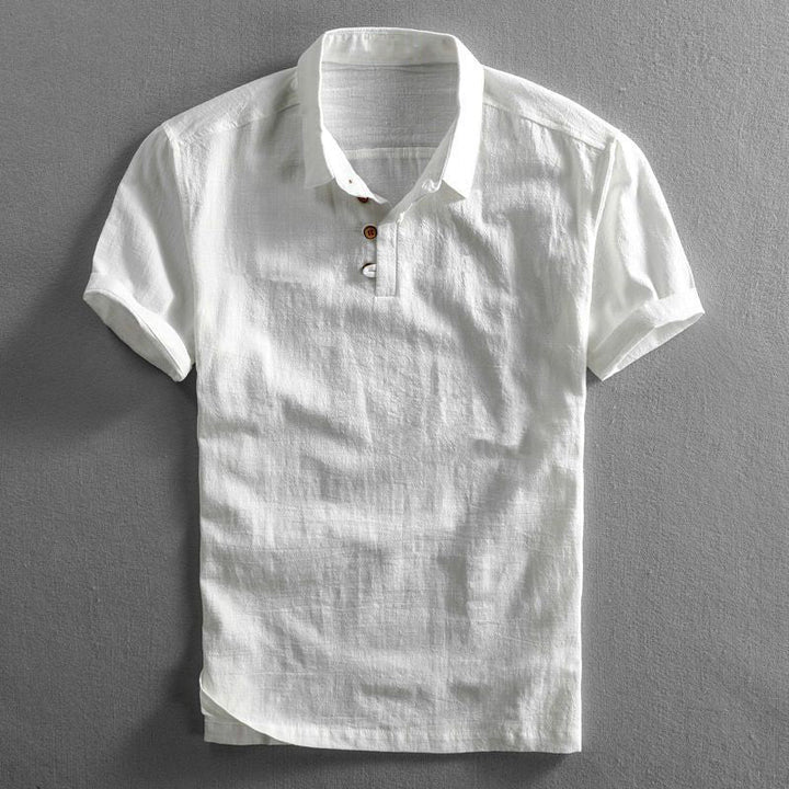 Carlo - Polo di Lusso in Lino per Uomo