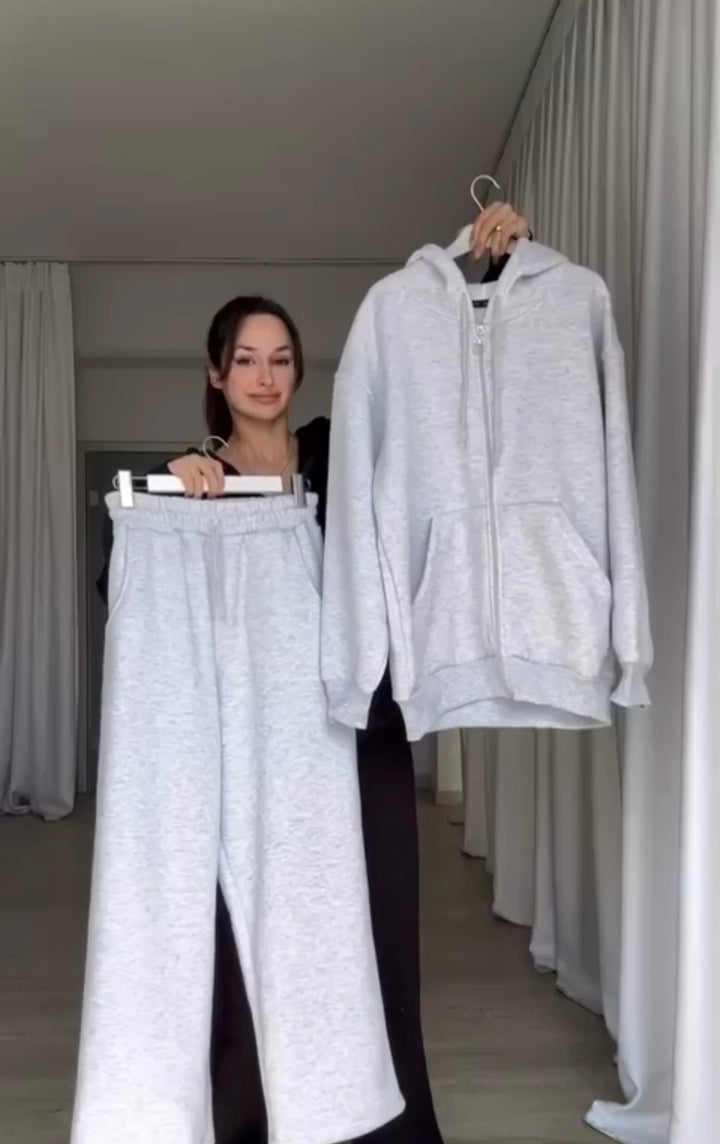 Livia - Set felpa con cappuccio in maglia