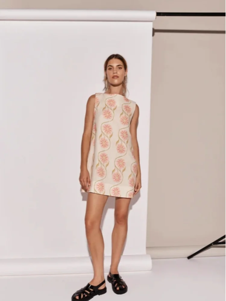 Vanna - Mini Abito Elegante con Fiori