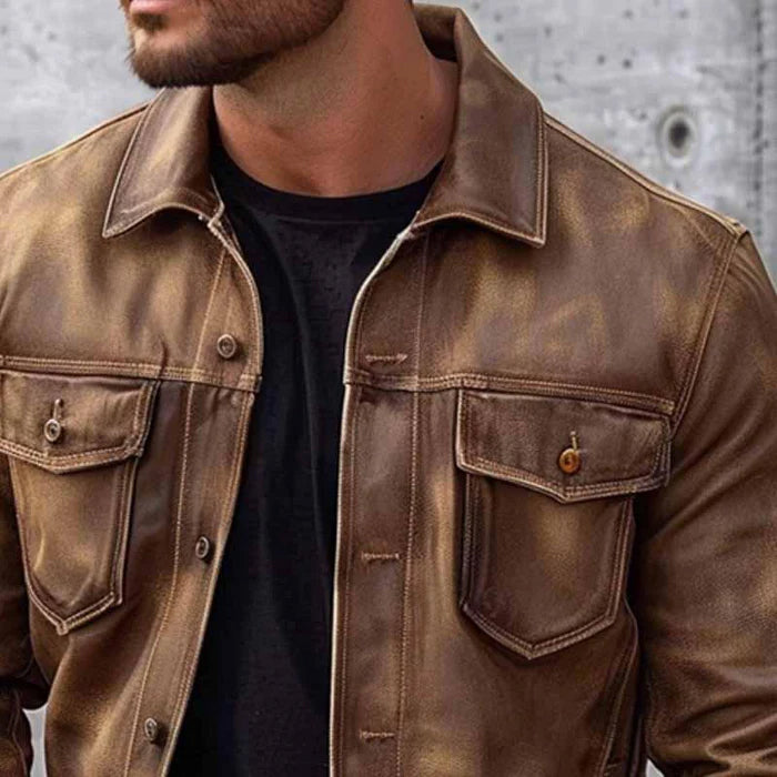 Paolo - Giacca in Pelle Vintage