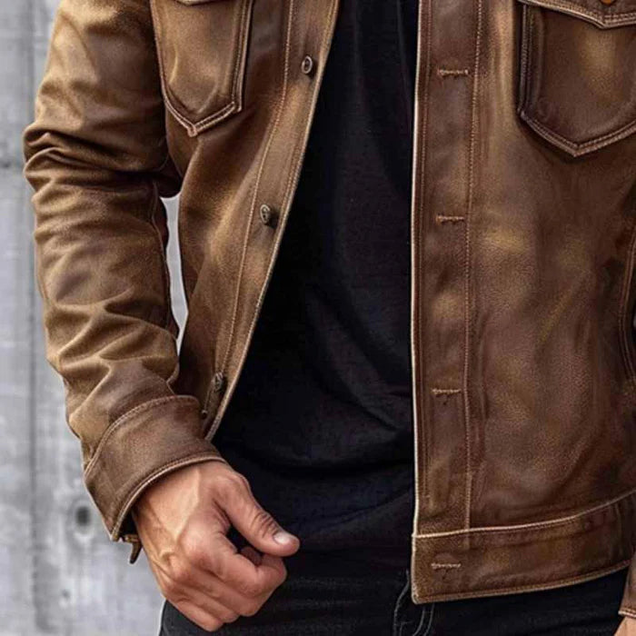 Paolo - Giacca in Pelle Vintage