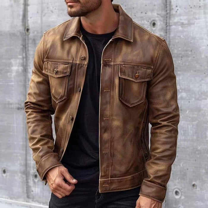 Paolo - Giacca in Pelle Vintage