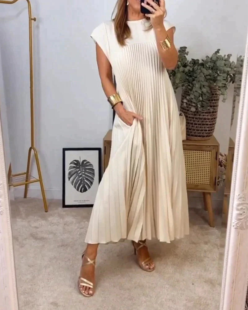 Eleonora - Vestito Senza Maniche con Pieghe