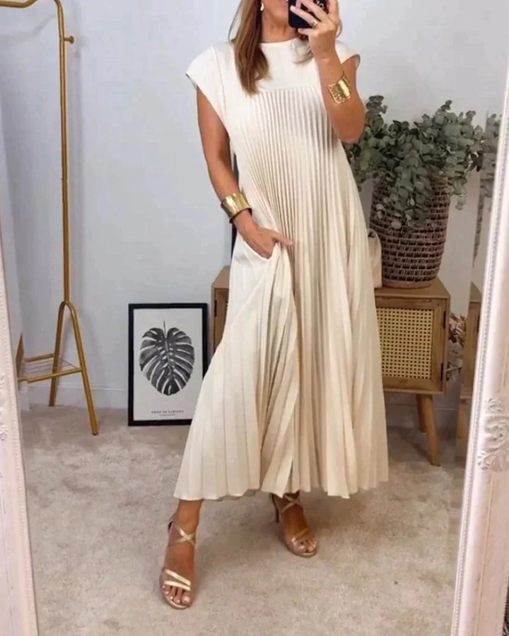 Eleonora - Vestito Senza Maniche con Pieghe