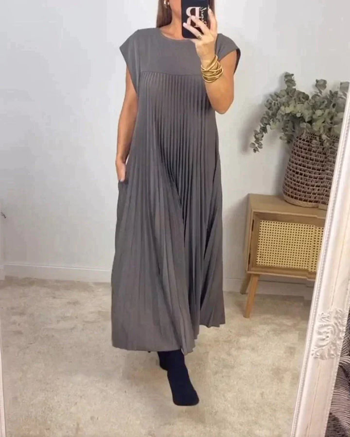 Eleonora - Vestito Senza Maniche con Pieghe