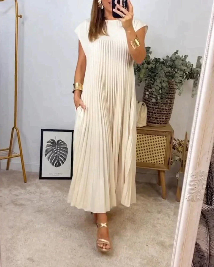 Eleonora - Vestito Senza Maniche con Pieghe