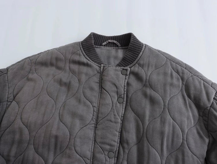 Rosa - Giacca bomber oversize in cotone