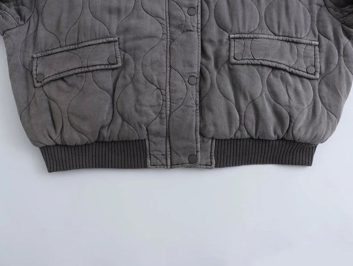 Rosa - Giacca bomber oversize in cotone