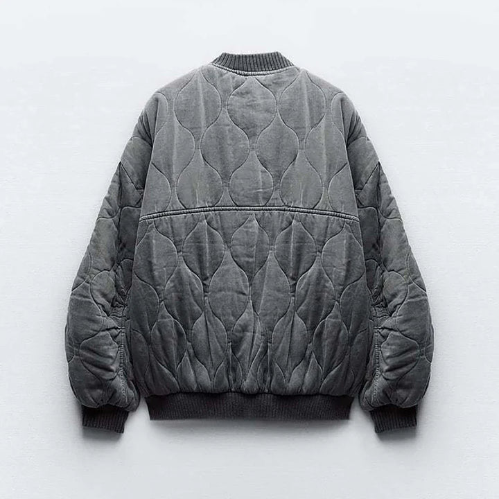 Rosa - Giacca bomber oversize in cotone