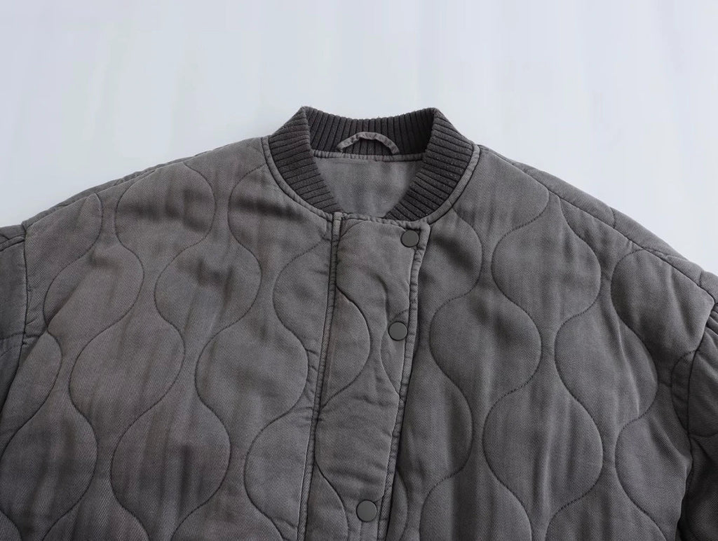 Rosa - Giacca bomber oversize in cotone