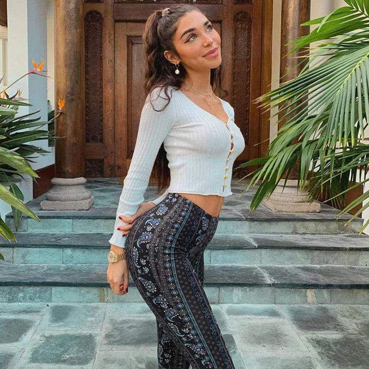 Lara - Pantaloni in Cotone con Design Esclusivo