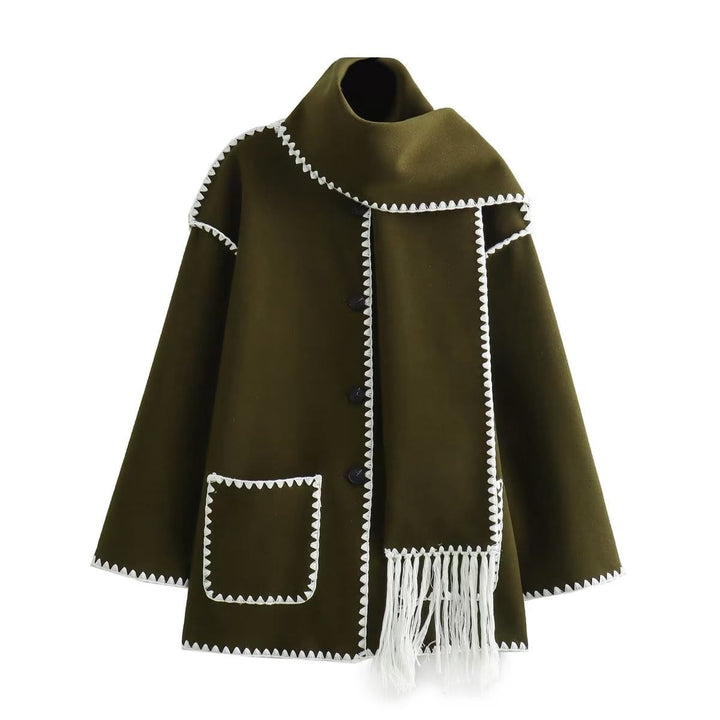 Anna - Giacca in Lana Confortevole con Cappotto