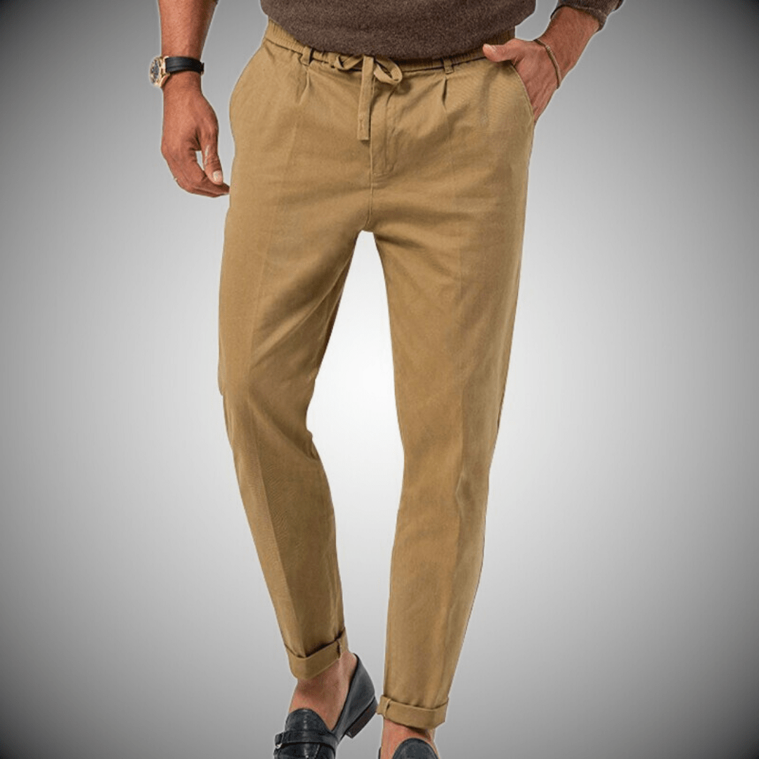 Pantaloni da uomo in lino di alta qualità