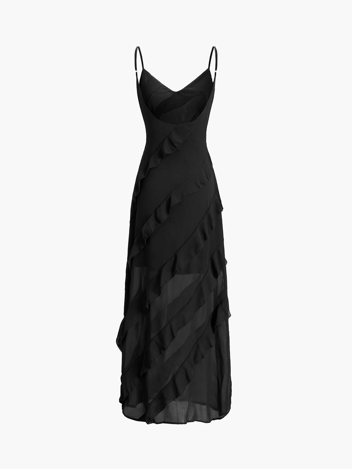 Carla - Vestito Elegante con Volant