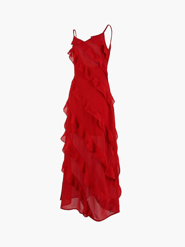 Carla - Vestito Elegante con Volant